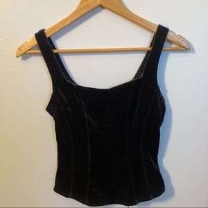 Vintage velvet fitted top